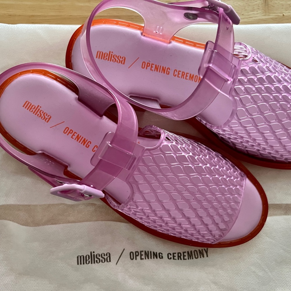 Melissa x Opening Ceremony Hatch Sandal in Ice Pink - never worn